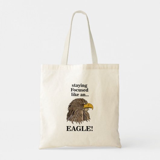 Golden Eagle Head Tote Bag (Achterkant)