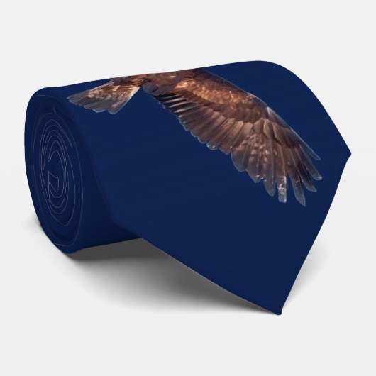 Golden Eagle in Flight Stropdas Double Sided (mari (Opgerold)