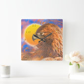 GOLDEN EAGLE "Legends" Vierkante Klok (Huis)
