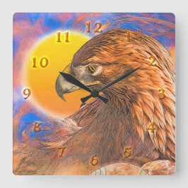 GOLDEN EAGLE "Legends" Vierkante Klok