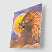 GOLDEN EAGLE "Legends" Vierkante Klok (Hoek)