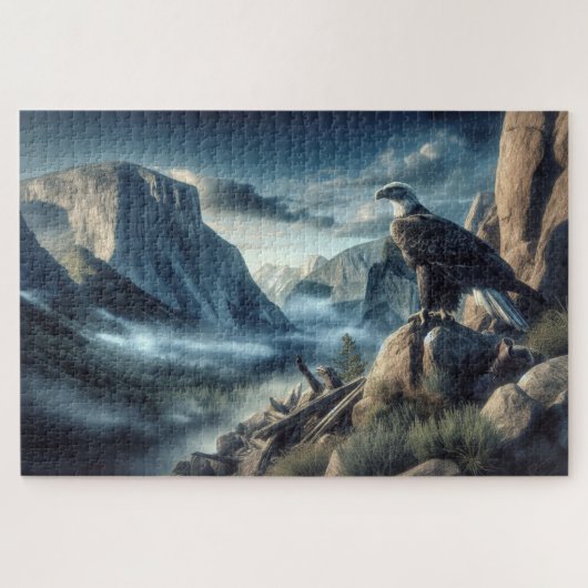 Golden Eagle Lookout, realistisch, rotsachtige pie Legpuzzel (Horizontaal)