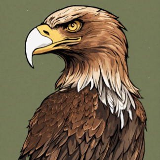 Golden Eagle Majesty Inclusive Gedrukt T-shirt