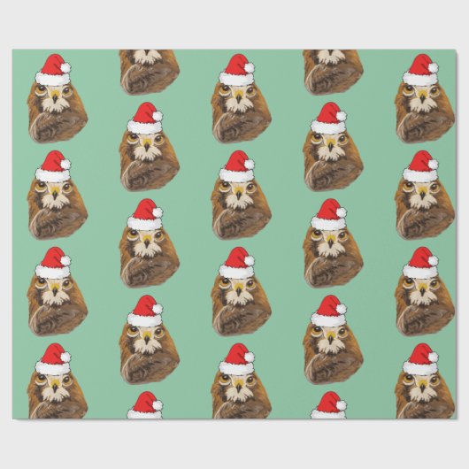 Golden Eagle met een kersthat Cadeaupapier (Vlak)