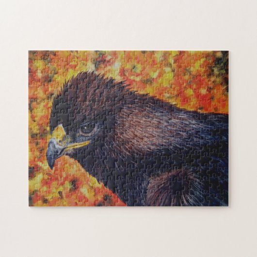Golden Eagle met mentatiepuzzel Legpuzzel (Horizontaal)