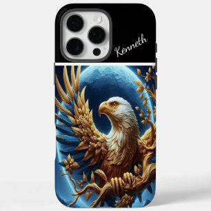 Golden Eagle Moon horloge iPhone 16 Pro Max Hoesje