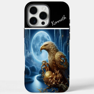 Golden Eagle Moon Watch iPhone 16 Pro Max Hoesje