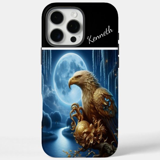 Golden Eagle Moon Watch Case-Mate iPhone Case (Achterkant)