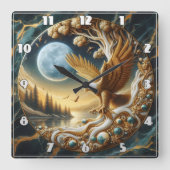 Golden Eagle neergestreken in de buurt van de rust Vierkante Klok (Voorkant)