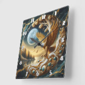 Golden Eagle neergestreken in de buurt van de rust Vierkante Klok (Hoek)