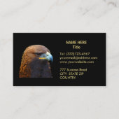 Golden Eagle op Black Visitekaartje (Voorkant)