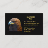 Golden Eagle op Golden en Black Visitekaartje (Voorkant)