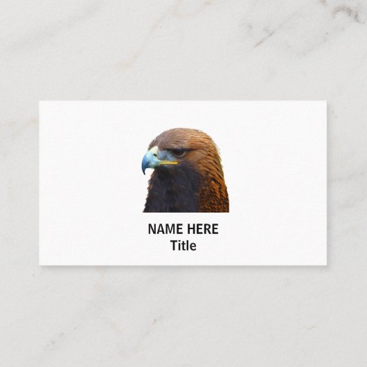 Golden Eagle op zwart en wit Visitekaartje (Achterkant)