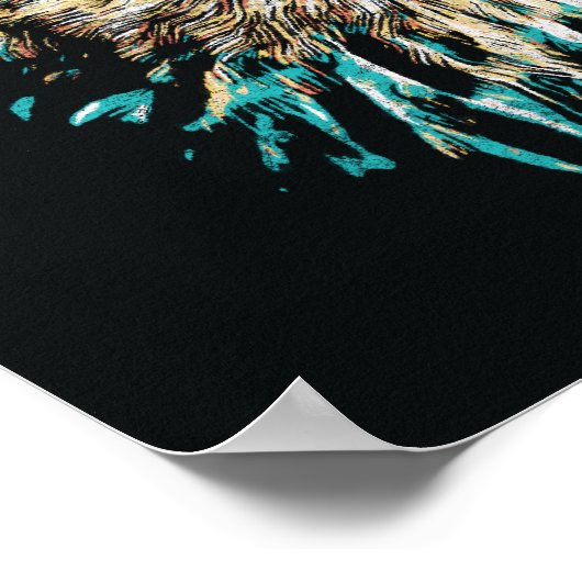 Golden eagle portret poster (Hoek)