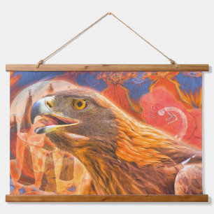 GOLDEN EAGLE Roept alle Kachina's Hangend Wandkleed
