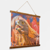 GOLDEN EAGLE Roept alle Kachina's Hangend Wandkleed (Gebogen)