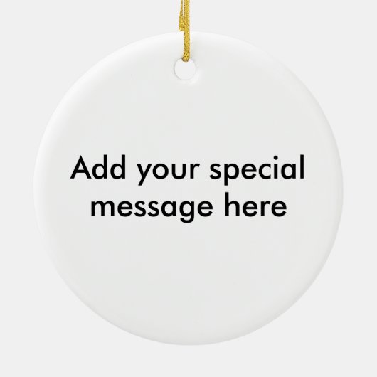 Golden Eagle-ronde Keramisch Ornament (Achterkant)