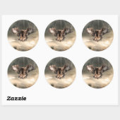 Golden Eagle Ronde Sticker (Vel)