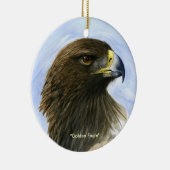 "Golden Eagle" schilderij van waterverf Keramisch Ornament (Rechts)