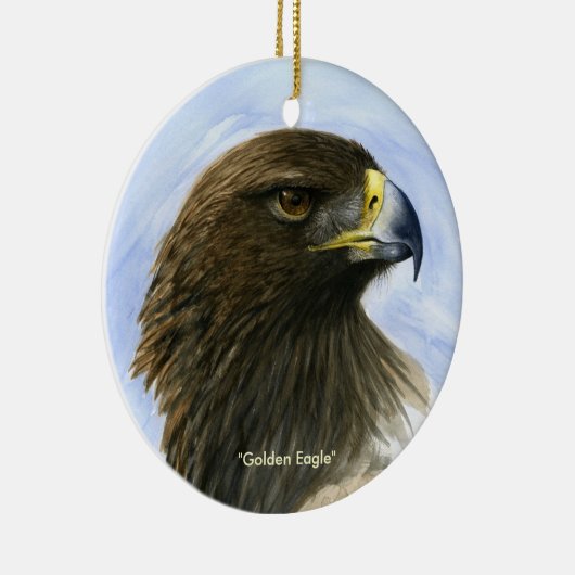 "Golden Eagle" schilderij van waterverf Keramisch Ornament (Rechts)
