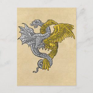 Golden Eagle Silver Dragon Briefkaart