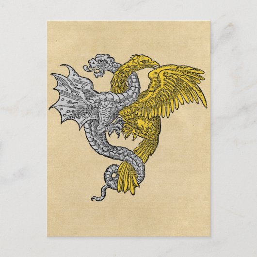 Golden Eagle Silver Dragon Briefkaart (Voorkant)