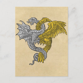Golden Eagle Silver Dragon Briefkaart