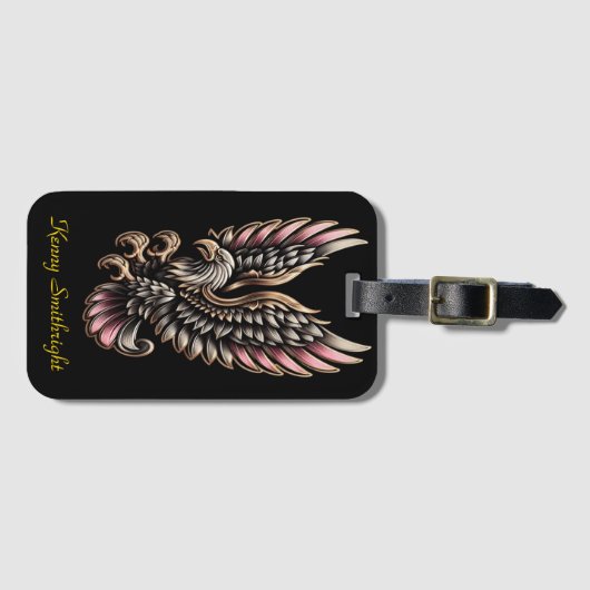 Golden Eagle stijgt hoog Bagagelabel (Voorkant (horizontaal))