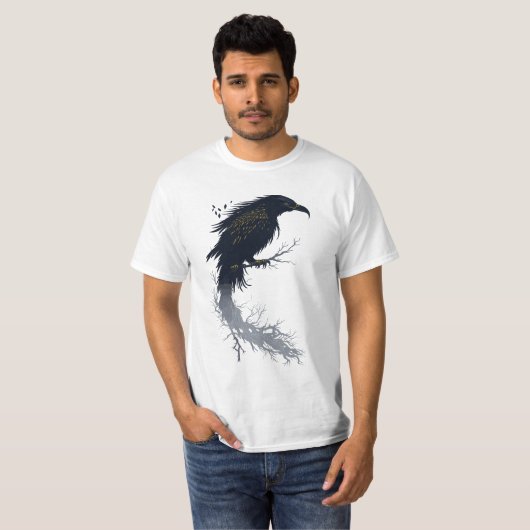 Golden Eagle T-shirt, Eagle shirt, Vliegende Vogel T-shirt (Voorkant volledig)