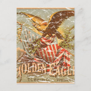 Golden Eagle Tobacco 1900 - in nood Briefkaart