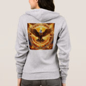 Golden Eagle Vrouw volledige rits Hoodie (Achterkant)