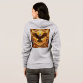 Golden Eagle Vrouw volledige rits Hoodie (Achterkant volledig)