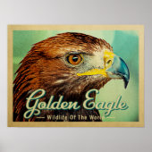 Golden Eagle - Wilde dieren van de wereld Poster (Voorkant)