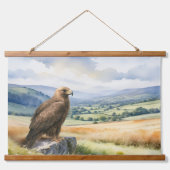 Golden Eagle Wildlife Bird of Prey Landscape Hangend Wandkleed (Voorkant)