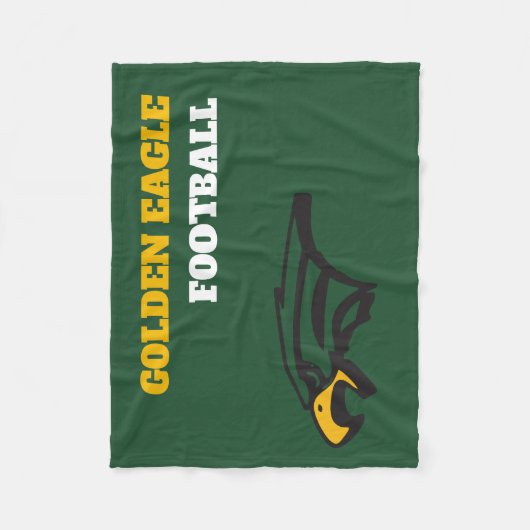 Golden Eagles Fleece Deken | Glen Ellyn Voetbal (Voorkant)
