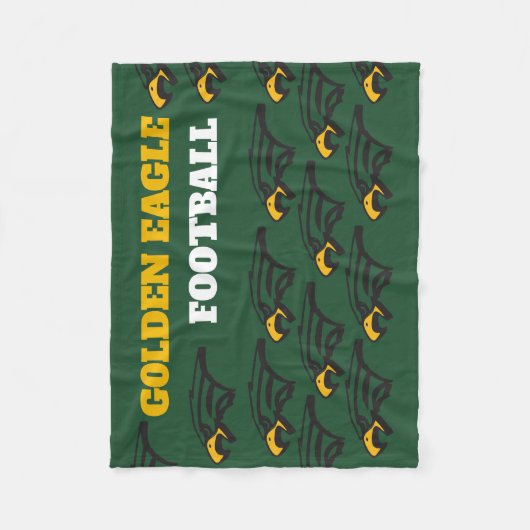 Golden Eagles Fleece Deken | Glen Ellyn Voetbal (Voorkant)