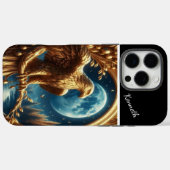 Golden Eagle's Maanverlichte Horloge Case-Mate iPhone Case (Achterkant (horizontaal))