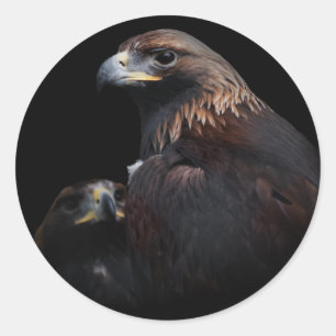 Golden Eagles: Schoonheden door de Bars Ronde Sticker
