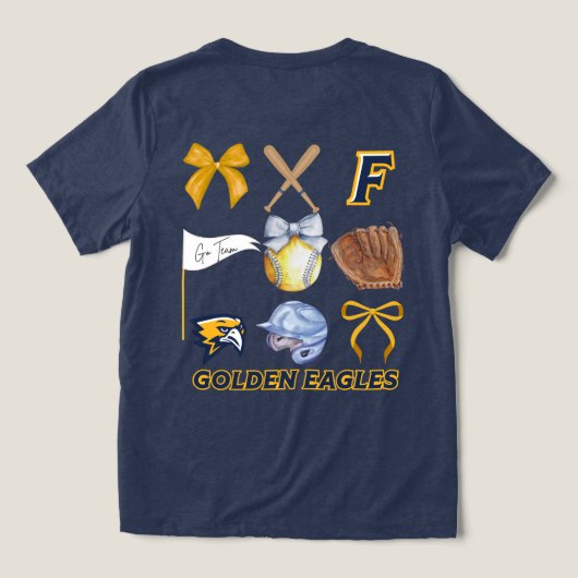 Golden Eagles Softball Spirit Shirt  (Design achterkant)