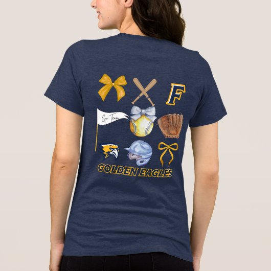 Golden Eagles Softball Spirit Shirt  (Achterkant)