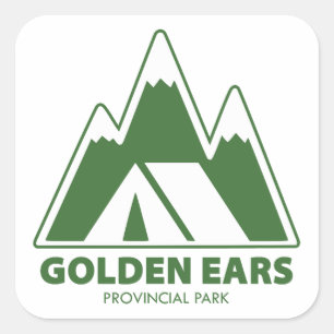 Golden Ears Provincial Park Bergkamperen Vierkante Sticker