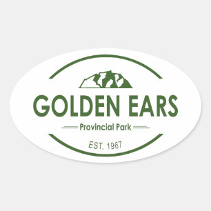 Golden Ears Provincial Park Brits-Columbia Ovale Sticker