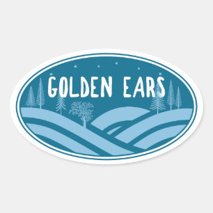 Golden Ears Provincial Park Buiten Ovale Sticker