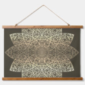 Golden Earthy Mandala Hanging Tapestry Hangend Wandkleed (Voorkant 2)