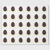 Golden Easter Egg and Elegant Iris Cadeaupapier (Vlak)