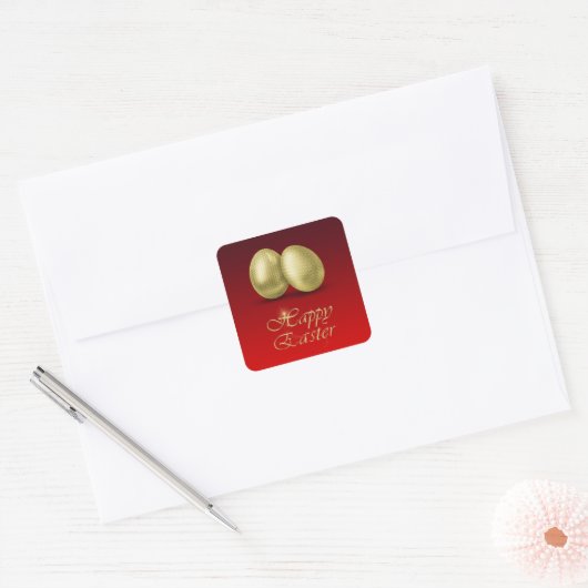 Golden Easter Eggs - Sticker (Envelop)
