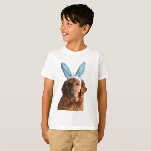 Golden Easter Retriever T-shirt (Voorkant volledig)