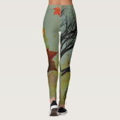 Golden Echoes: Herfstreflectie Leggings (Achterkant)