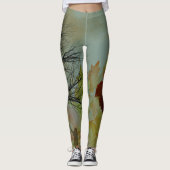 Golden Echoes: Herfstreflectie Leggings (Voorkant)