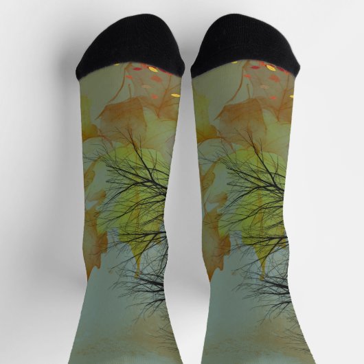 Golden Echoes: Herfstreflectie Sokken (Top)